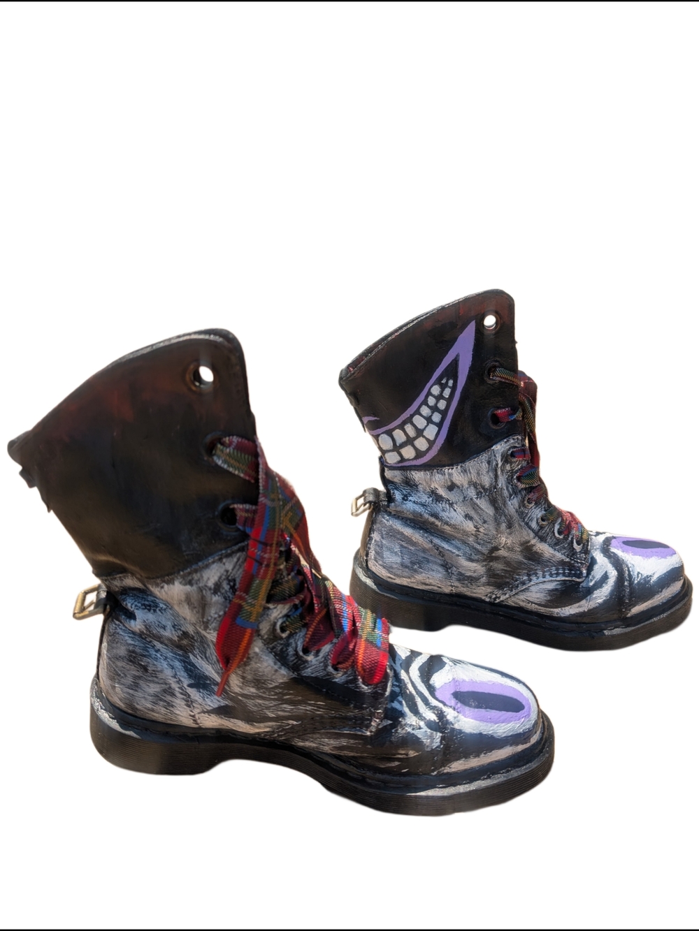 Dr. Martens 1914 Triumph Aimilita, Handpainted, Cheshire Cat, One Of A Kind - Picture 11 of 11